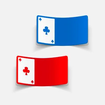 Realistic design element: playing card Stock Illustration
