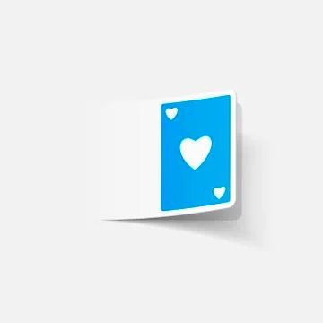 Realistic design element: playing card Stock Illustration