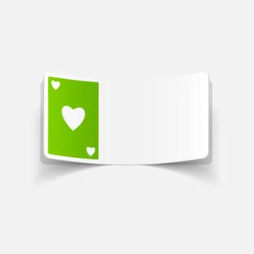 Realistic design element: playing card Stock Illustration