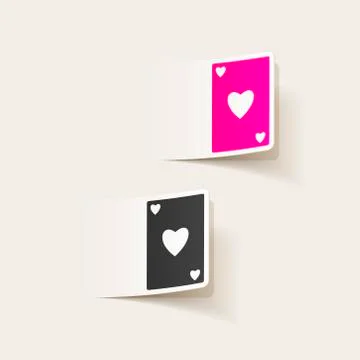 Realistic design element: playing card Illustrazione stock