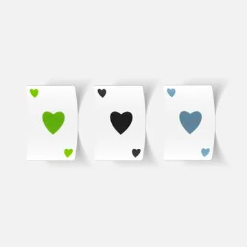 Realistic design element: playing card Stock Illustration