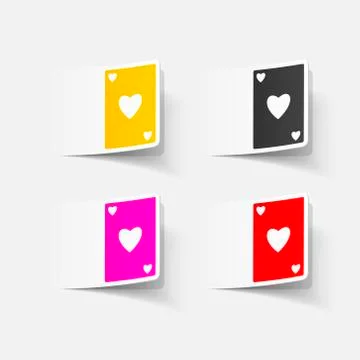 Realistic design element: playing card Stock Illustration