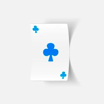 Realistic design element: playing card Stock Illustration