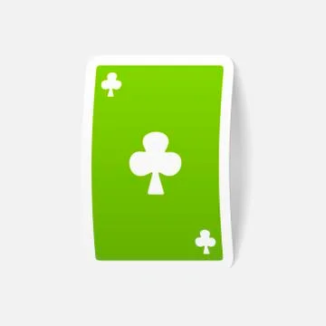 Realistic design element: playing card Stock Illustration