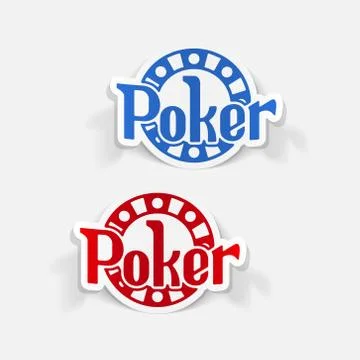 Realistic design element: poker Stock Illustration