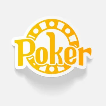 Realistic design element: poker Stock Illustration