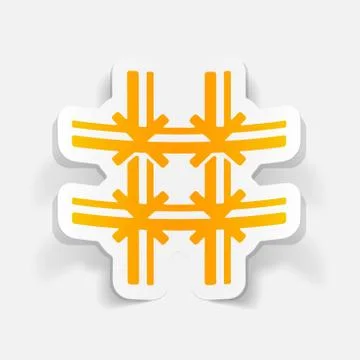 Realistic design element: prison Stock Illustration