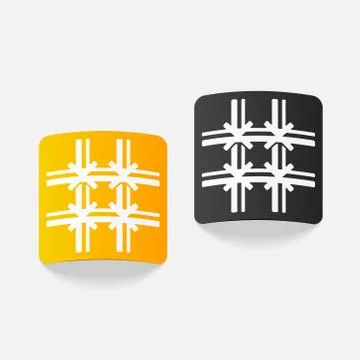 Realistic design element: prison Stock Illustration