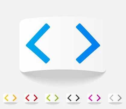 Realistic design element. programming Stockillustratie