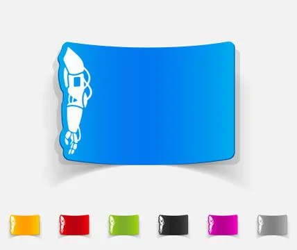 Realistic design element. prosthetic Illustrazione stock