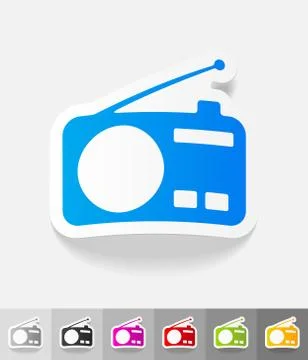 Realistic design element. radio Stock Illustration