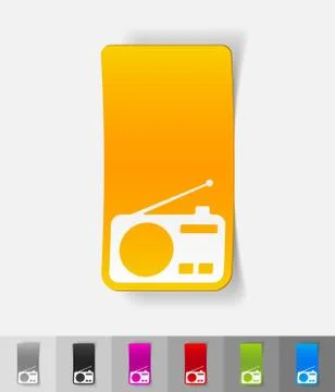 Realistic design element. radio Stock Illustration