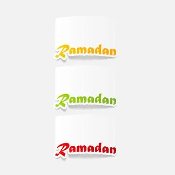 Realistic design element: Ramadan Stock Illustration