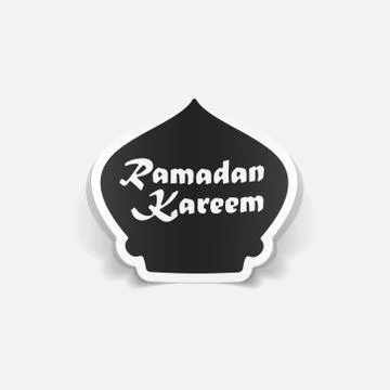 Realistic design element: ramadan Stock Illustration
