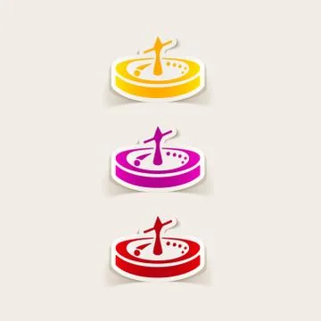 Realistic design element: roulette Stock Illustration