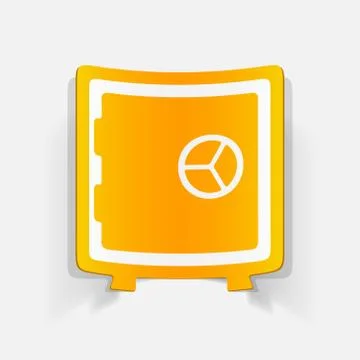 Realistic design element. safe 스톡 일러스트