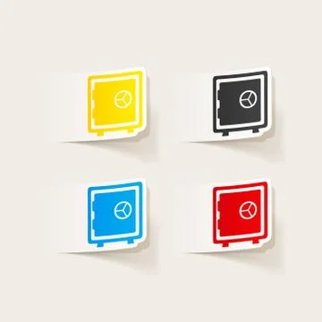 Realistic design element. safe 스톡 일러스트