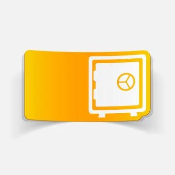 Realistic design element. safe 스톡 일러스트