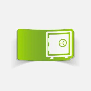 Realistic design element. safe 스톡 일러스트