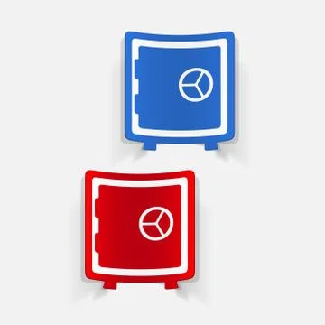 Realistic design element. safe Stock Illustration