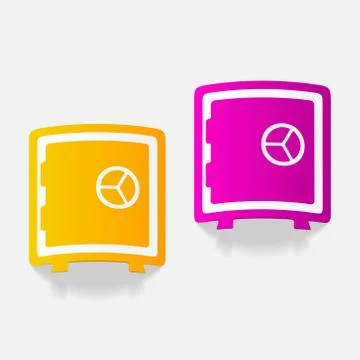 Realistic design element. safe 스톡 일러스트