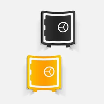 Realistic design element. safe 스톡 일러스트