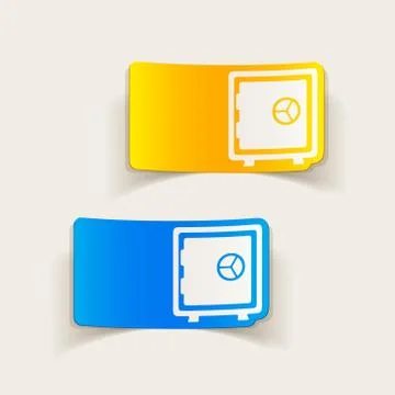 Realistic design element. safe 스톡 일러스트