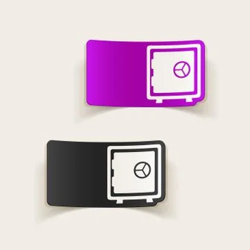 Realistic design element. safe 스톡 일러스트