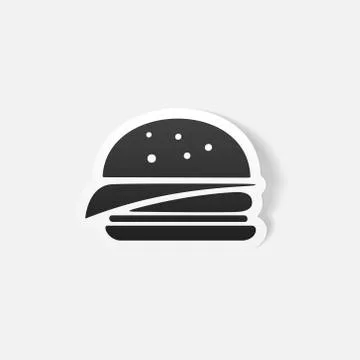 Realistic design element: sandwich Stock Illustration