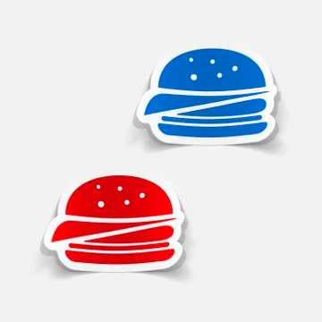 Realistic design element: sandwich Stock Illustration