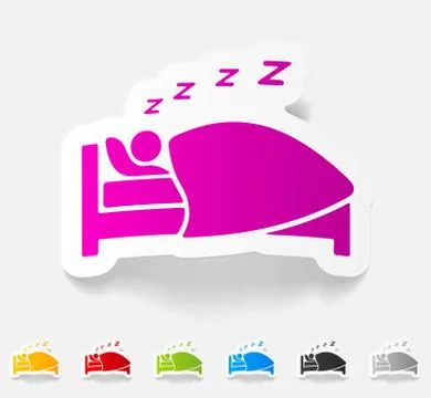 Realistic design element. sleep Stock Illustration