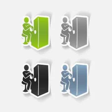 Realistic design element. slot machine Stock Illustration