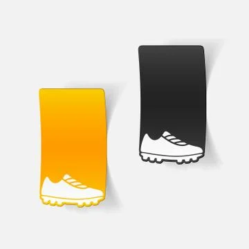 Realistic design element: sneakers Stock Illustration