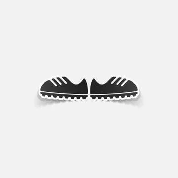 Realistic design element: sneakers Stock Illustration