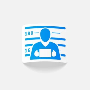 Realistic design element. suspect Stock Illustration