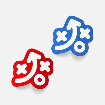 Realistic design element: tactics Stock Illustration