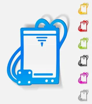 Realistic design element. three d printer Illustrazione stock