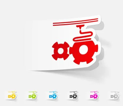 Realistic design element. three d printer Stock Illustration