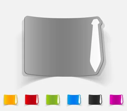 Realistic design element. tie Illustrazione stock