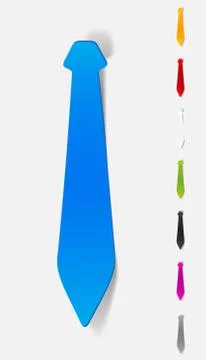 Realistic design element. tie Illustrazione stock