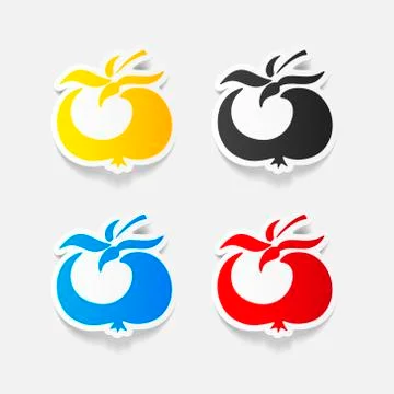 Realistic design element: tomato Stock Illustration