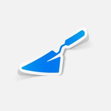 Realistic design element: trowel Stock Illustration