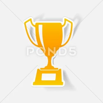 Realistic design element: winner Stock Illustration