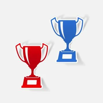 Realistic design element: winner 스톡 일러스트