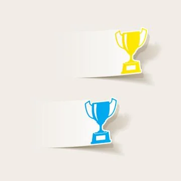 Realistic design element: winner Illustrazione stock
