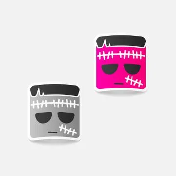 Realistic design element: zombie 스톡 일러스트