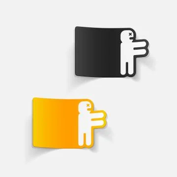 Realistic design element: zombie Stock Illustration