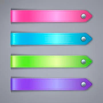 Realistic design infographics elements Stock Illustration