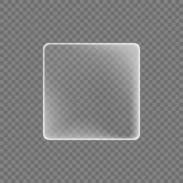 Realistic design of plastic transparent sticker with frayed edges on isolated Stock Illustration