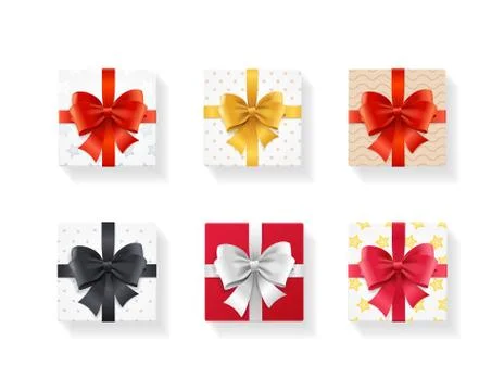 Realistic Detailed 3d Different Boxes Mockup Set. Vector Stock Illustration